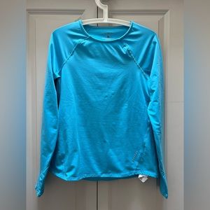 Brooks Running Long Sleeve Top/Shirt in Aqua Blue Women’s Medium